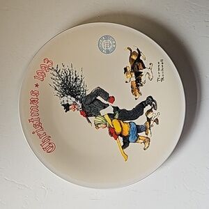 Norman Rockwell Christmas 1993 Plate